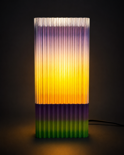 ARINNITI - Minimalist 3D Tasarım Ambiyans Lambası - Şeffaf/Rainbow